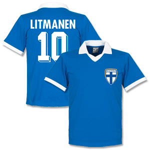 Retake 1970 Finland Home Retro Shirt   Litmanen 10
