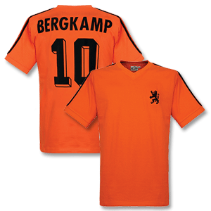 Retake 1970` Holland Home Retro Shirt   Bergkamp No.10