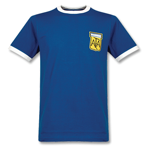 Retake 1970and#39;s Argentina Away Retro Shirt