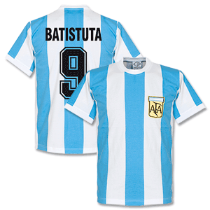 Retake 1978 Argentina Home Retro Batistuta Shirt