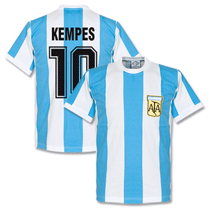 Retake 1978 Argentina Home Retro Kempes Shirt