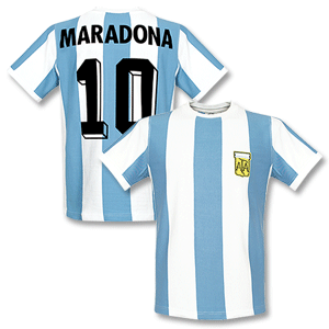 Retake 1978 Argentina Home Shirt   Maradona No. 10