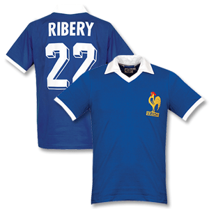 Retake 1980` France Home Retro Shirt   Ribery No.22