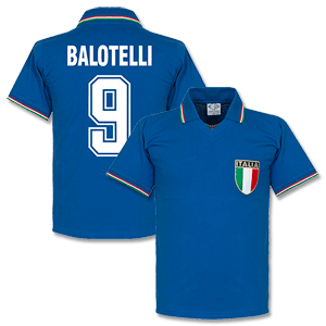 Retake 1982 Italy Home Balotelli Retro Shirt
