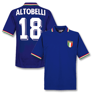 Retake 1982 Italy Home Retro shirt   Altobelli No. 18