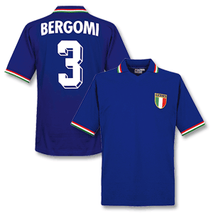 Retake 1982 Italy Home Retro shirt   Bergomi No. 3