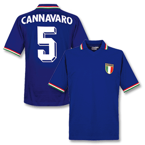 Retake 1982 Italy Home Retro shirt   Cannavaro No.5