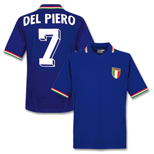 Retake 1982 Italy Home Retro Shirt   Del Piero 7