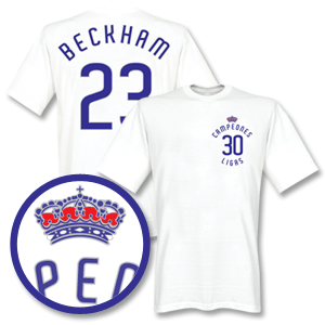 Retake 2007 Real Madrid Campeones Beckham T-shirt