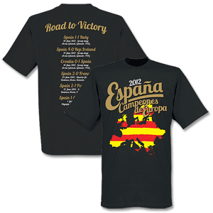 2012 Spain European Road To Victory T-Shirt -