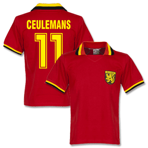 Retake Belgium Home Retro Shirt   Ceulemans 11