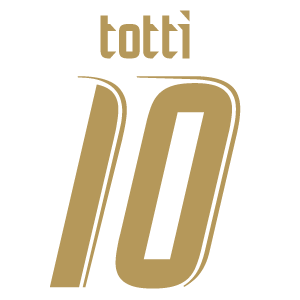 Retake CKP 06-07 Italy Home Totti 10 Flex Name and Number