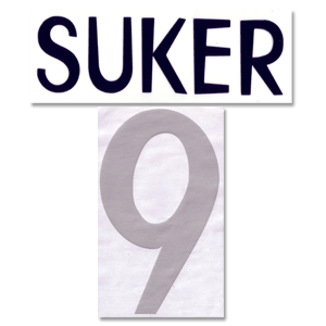 1998 Real Madrid Home Suker 9 Flex Name and Number