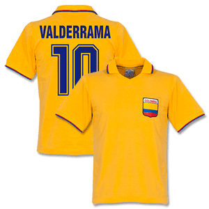 Retake Colombia Home Retro Shirt   Valderrama 10