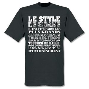 Le Style De Zidane T-shirt - Black