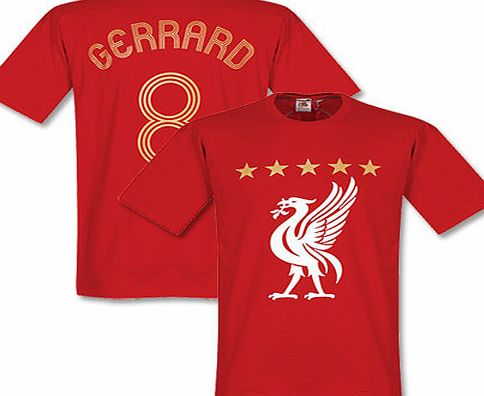 Retake Liverpool Gerrard Euro T-Shirt Red RED-PNN-1050