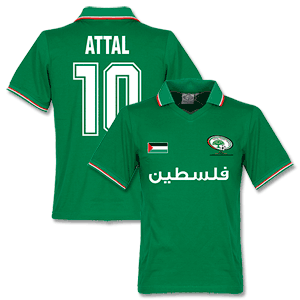 Retake Palestine Retro Shirt with Attal 10 (Green/Red)