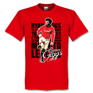 Ryan Giggs Legend T-Shirt -Red
