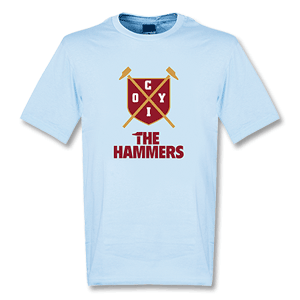 The Hammers Shield T-shirt - Sky