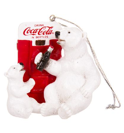 Retro Coca-Cola Polar Bears And Vending Machine