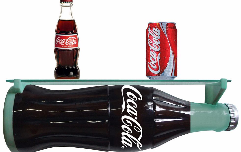 Coca-Cola Resin 3D Bottle Wall Shelf