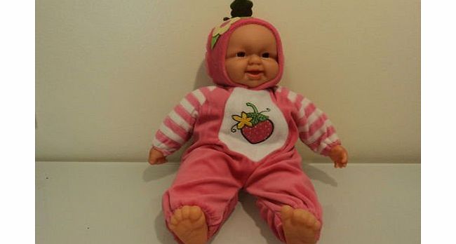 Retro Gear Baby Doll Large Laughing 40cm Battery Operated Sound Realistic Fruit Clothes