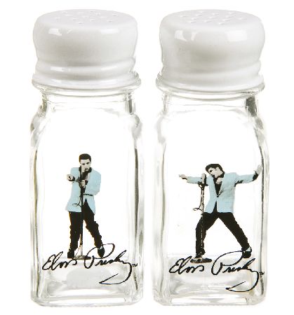 Retro Glass Elvis Presley Salt And Pepper Shakers