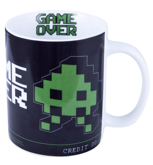 Retro Invader Game Over Mug
