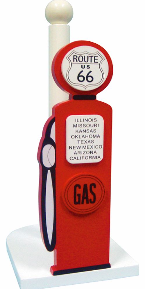 Route 66 Petrol Pump Kitchen Roll Holder
