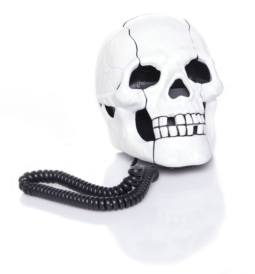 Retro Skull Telephone