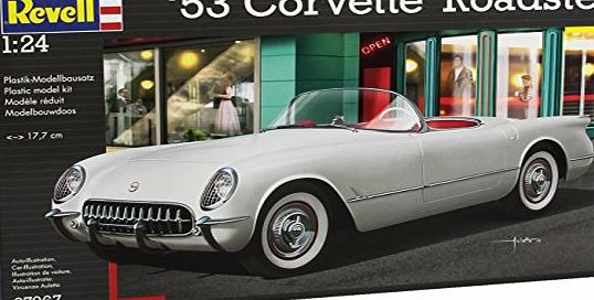 53 Corvette Roadster Car Plastic Model Kit