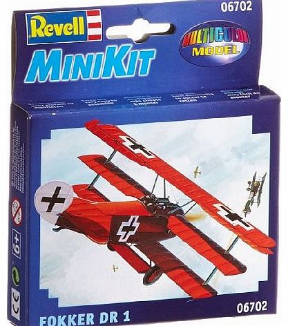 Revell Fokker Dr. 1 Mini Aircraft Model Kit (Red)