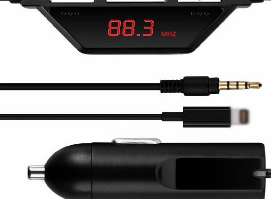 ?High Quality FM Transmitter Car Charger Holder,Excelvan F11B FM Transmitter 3.5mm Audio-in Car Charger Holder with Remote Control for android / iphone 6 iphone 6 plus iphone 5s ipod touch