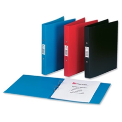 Budget 2-Ring Binders 25mm Capacity A4 Red