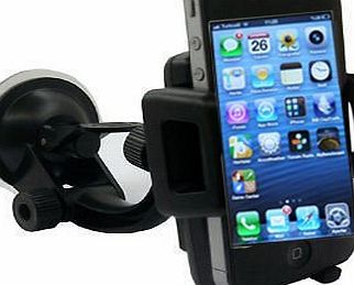 Rheme Car Windscreen Cradle Holder for iPhone 6 / 5s / 5c / 4S / 4 / 3GS Samsung Galaxy Note II S5 /S4 /S3 / Note Epic Touch 4G Nokia Lumia 900 HTC One X EVO 4G Rhyme DROID RAZR BIONIC INCREDIBLE Goog
