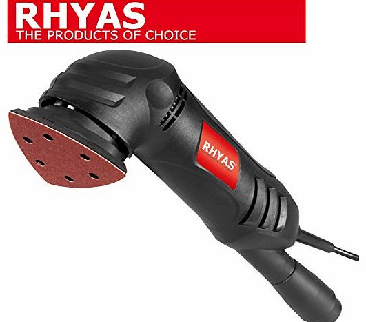 Rhyas 280W Power Delta Detail Velcro Electric Sander Sanding Sheets