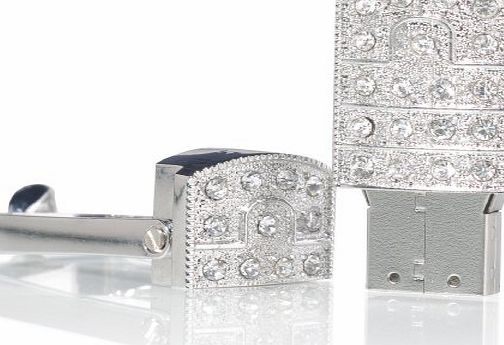 Ricco (Swarovski Crystal Elements) Stainless Steel Swiel Jewellery Jewelry USB Flash Pen Drive Disk Memory