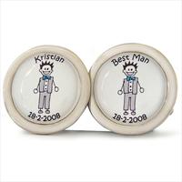 Best Man and Other Guests Personalised Cufflinks
