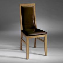 Oak Dining Chair Brown x2