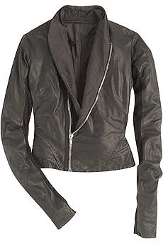 Rick Owens Fitted Leather Jacket