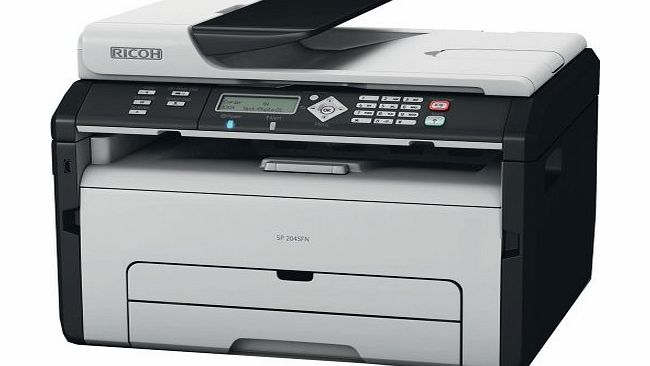 Ricoh SP204SFNw Wireless A4 Mono Multifinction Laser Printer (Print/Scan/Copy/Fax)