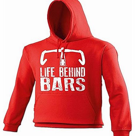 Ride Like The Wind LIFE BEHIND BARS - CYCLING - RIDE LIKE THE WIND (M - RED) NEW PREMIUM LOOSE FIT T-SHIRT - slogan fun