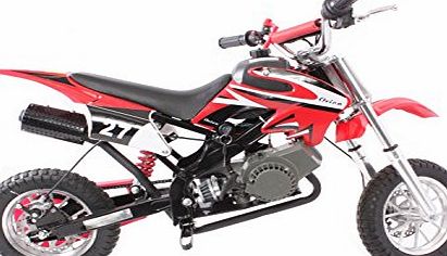 Rideontoys4u Pocket Rocket Scrambler 49cc -(MINI DIRT DEVIL) Red