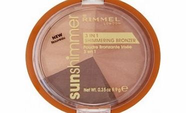 Rimmel 3 in 1 Shimmering Bronzer - Bronze