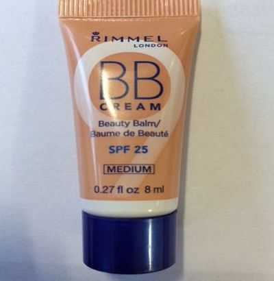 Rimmel BB Cream Beauty Balm 9 In 1 Skin Perfecting Make-Up SPF 25 - 8ml - Medium x 4 Units