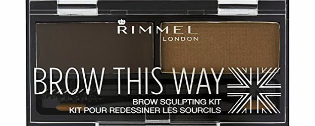 Rimmel Eyebrow Kit, Mid Brown