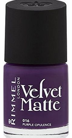 Rimmel Velvet matte Nail Polish purple opulence