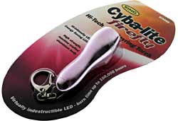 LED Cyba-Lite FireFly Keyring Torch ~ LIGHT PINK COLOUR ~ Ref RT5095 - #CLEARANCE