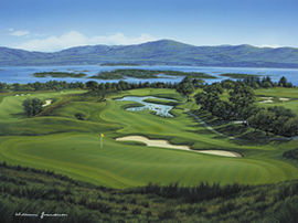 Ring of Kerry 18th Hole `renane`Limited Edition Golf Print by William Grandison