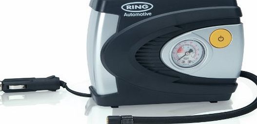 Ring RAC610 12V Analogue Tyre Inflator with Adaptor Set